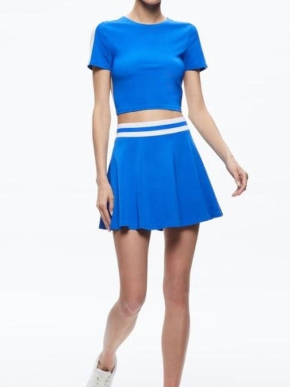 Alice + Olivia Blaise Pickball Mini Skort Sapphire Blue Size Small